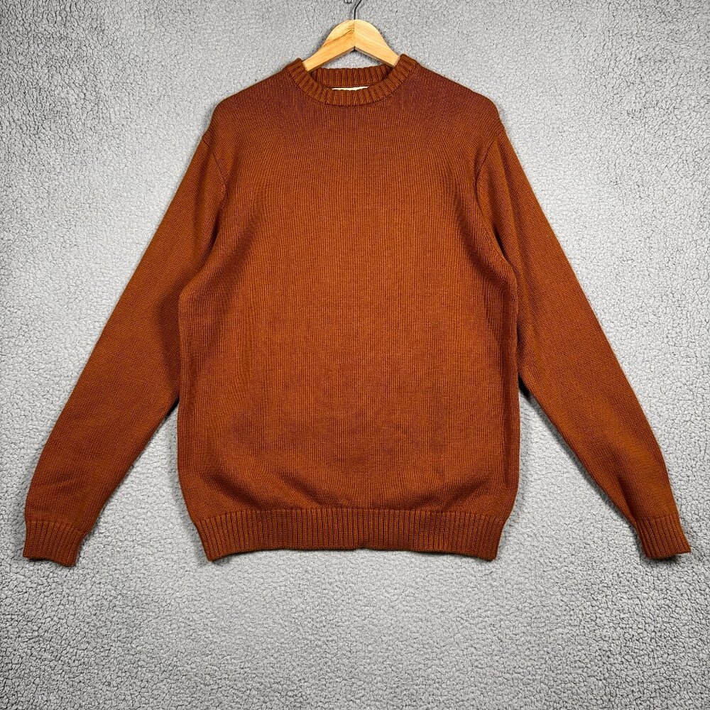 The Territory Ahead Sweater Mens Size Medium Camel Brown Heavyweight Fisherman